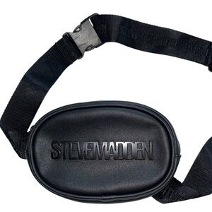 Steve Madden black logo Fanny/belt bag